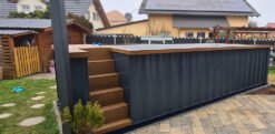 Alternative view of Piscina contenedor de 6,2 m x 2,5 m con bomba de calor, paquete Premium