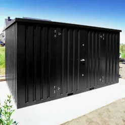 Alternative view of Contenedor de almacenamiento de 4 x 2 metros – con puerta doble en el lado largo