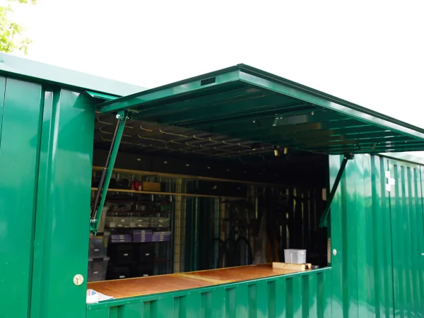 Contenedor Barra Desmontable XL 3×2 m Verde RAL 6016 - Imagen 2