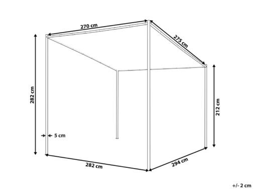Gazebo VIMINO Metal Gris Oscuro - Imagen 9