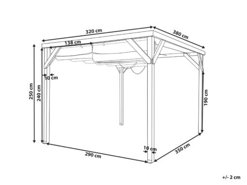 Gazebo VILLAROSA Marrón - Imagen 14