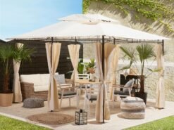Alternative view of Gazebo COLOS Metal Beige