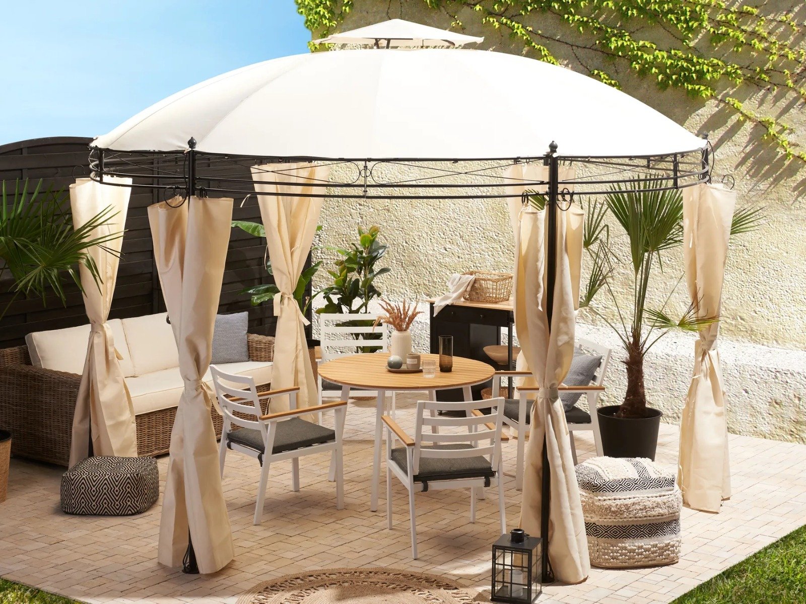 Gazebo SAFARA Metal Beige - Imagen 2