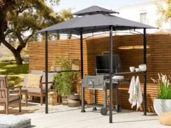 Alternative view of Gazebo NARO Metal Gris