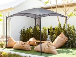 Alternative view of Gazebo VOMERO Metal Gris