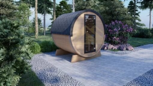 Sauna Exterior Barril Preston, 2.3×2.0 - Imagen 3