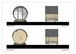 Alternative view of Sauna Exterior Barril Warrington, 2.3×2.0