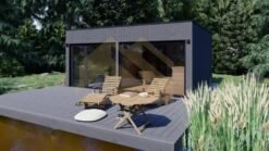 Alternative view of Sauna Prefabricada SIP Sahara, 24 m²