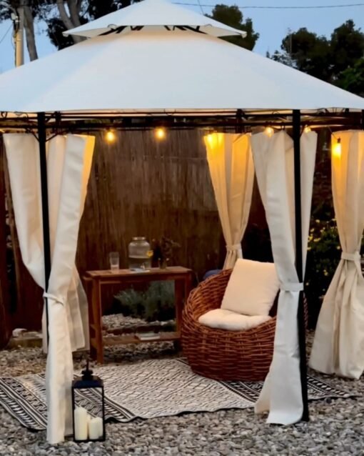 Gazebo PORTEL Metal Beige - Imagen 5
