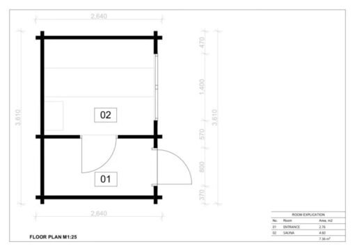 Sauna Exterior Derby, 7 m² - Imagen 6
