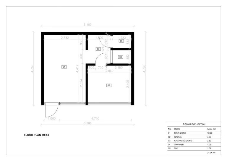 Sauna Prefabricada SIP Sahara, 24 m² - Imagen 5