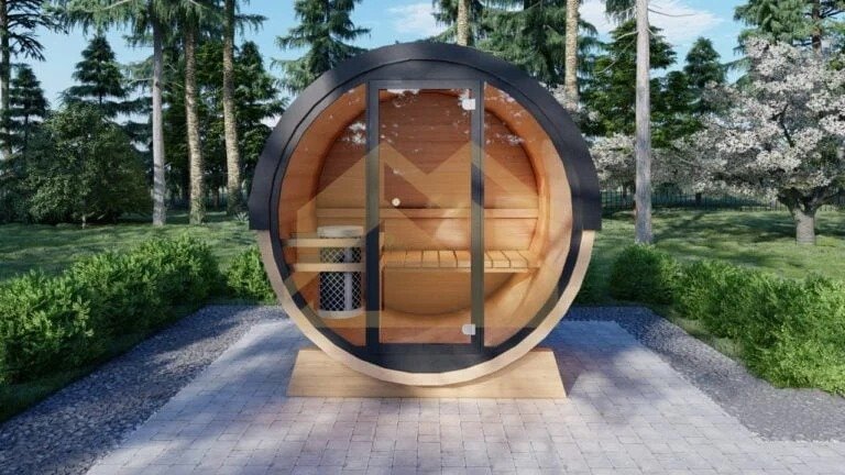 Sauna Exterior Barril Hartword, 1.6×2.3